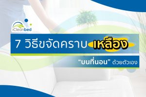 7 วิธีขจัดคราบเหลืองบนที่นอน ด้วยตัวเอง
